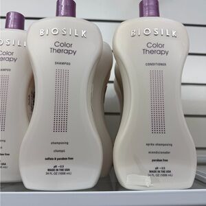 Biosilk Color Therapy Shampoo and Conditioner - White
